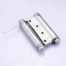 Stainless Double Open Buffer Spring Hinge Door Swing Self Closing 7.6*7.3 Cafe