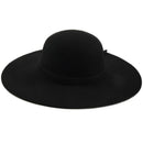 Black Soft Ladies Floppy Wide Brim Cloche Fedora Dress Hat Retro Wool Bowkn S9E8