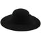 Black Soft Ladies Floppy Wide Brim Cloche Fedora Dress Hat Retro Wool Bowkn S9E8