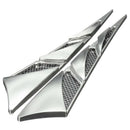 1 Pair ABS Universal Car Decorative Air Intake Side Flow Hood Vent Cover St