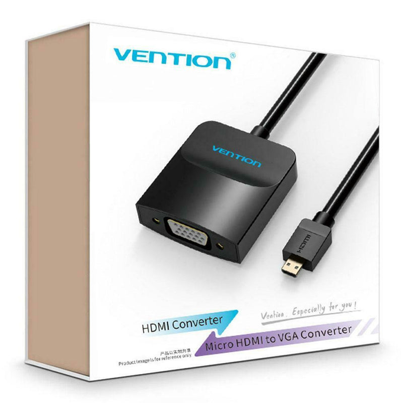 Vention AGBBB Micro HDMI to VGA Converter Adapter 1080P Video for PC Laptop