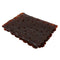 Pebble Non-Slip Suction Bath Mat - Square Mat for Shower or Tub, Amber W3B2