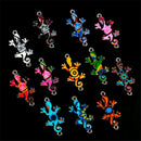 10 Pc Mixed Random Color Charms Connectors Gecko House Lizard DIY Jewelry Making