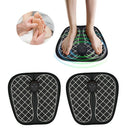 2 Pcs Electric Foot Massage Mat Feet Muscle Massager Pad Battery Powered