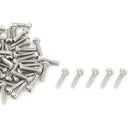 M2 x 8mm 304 Stainless Steel Phillips Pan Head Screws Bolt 60pcs