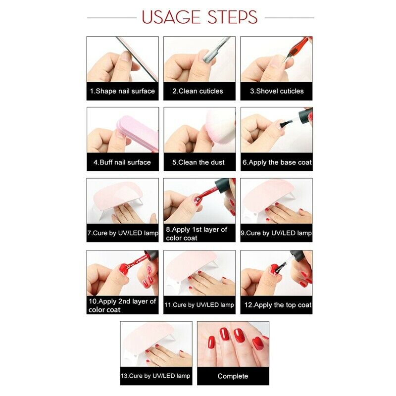 Rosalind 7 Ml Uv Gel Lak Nagellak Set Voor Manicure Semi Permanente Hybrid  F7X9