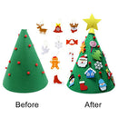 Felt Christmas Tree Set With Ornaments Xmas Gifts Wooden Hanging PendantsSEAU
