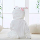 Rabbit Design Flannel Rompers Baby Kid Long Sleeve Hooded Jumpsuit (13-18M) A