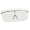 Oversized Frame Shield Visor Flat Top Sunglasses  White Frame
