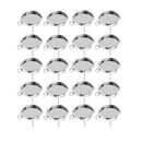 100pcs Blank Earring Pins Stainless Steel Flat Blank Post Ear Studs Findings