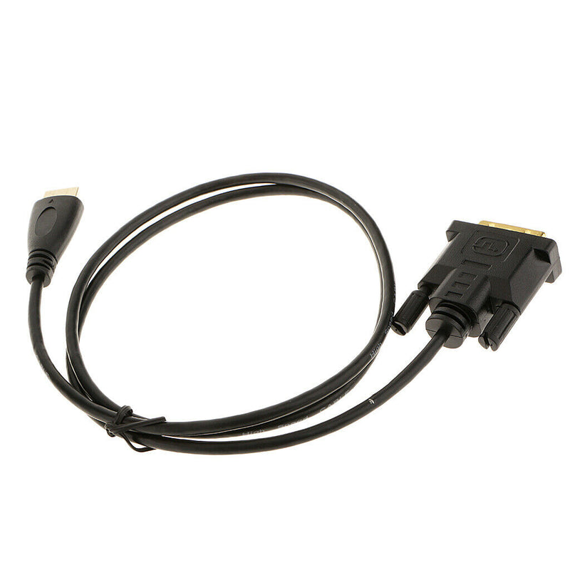 3.3ft HDMI Male to Male DVI Monitor Display Adapter Cable Line for HDTV HD