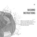 2.2L Large Capacity Fitness Camping Sport Water Bottle Free  Flip Cover Drin Ew