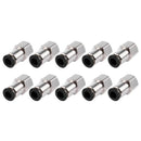10 Pcs 1/4" PT Female Thread 6mm Push In Joint Pneumatic Quick Fittings U3X8