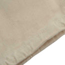 Women Girls Solid White Drawstring Beam Port Shopping Bag (19cmx24cm)