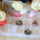 1x 10 Spools Clear False Nail Art Tips Empty Storage Organizer Container Box ME