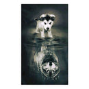 5D DIY Wolf Diamond Painting Embroidery Cross Stitch Kit for Living Room Decor