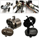 2Pcs RC Metal Gearbox Shell Cover for WPL D12 1:10 Trucks DIY Accessories