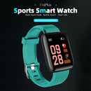 116 Plus 1.3 inch Touch Smart Bracelet Heart Rate Fitness Tracker (Green) A