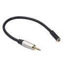 1ft 30cm 1/8in 3.5mm Male Jack to Female Stereo Audio Extension Cable Wire