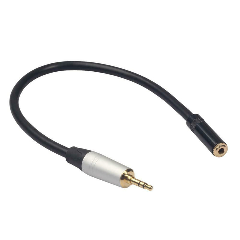 1ft 30cm 1/8in 3.5mm Male Jack to Female Stereo Audio Extension Cable Wire