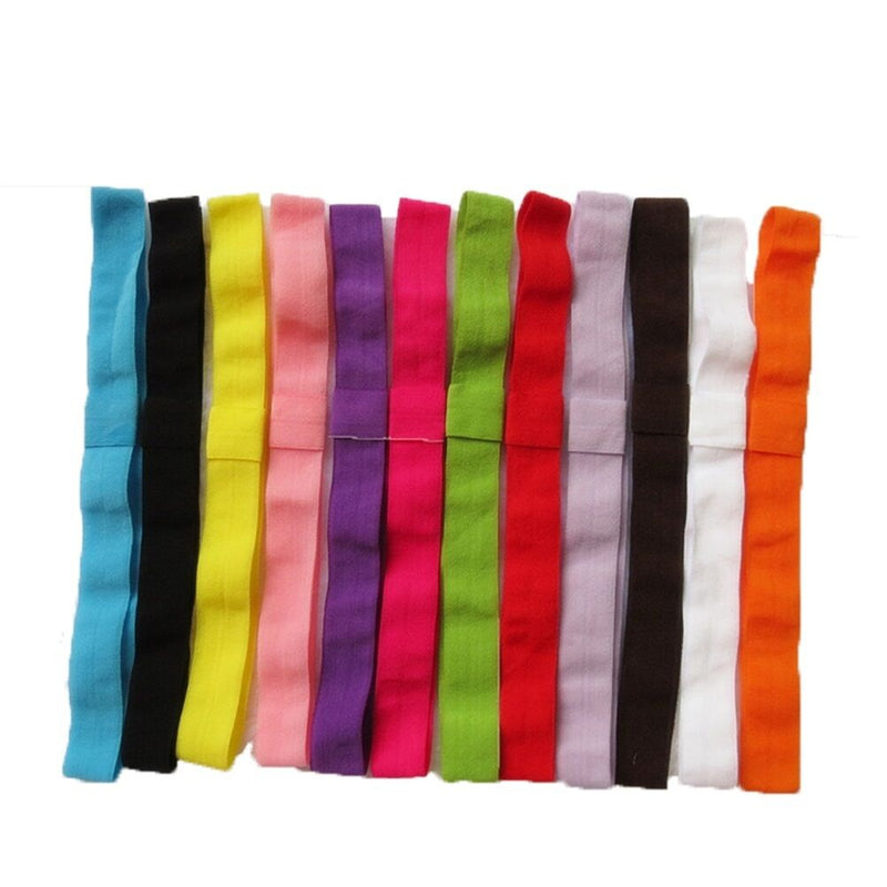 10Pcs Kids Baby Girls Elastic Headband Cotton Headwear Hairband Hair Band Z