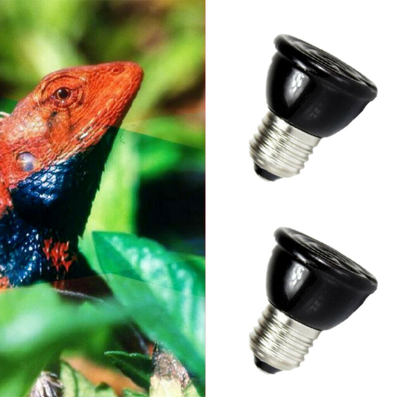 2x Ceramic Reptile Heat Lamp Infrared Heater Light Bulb 220V-240V 80W&60W