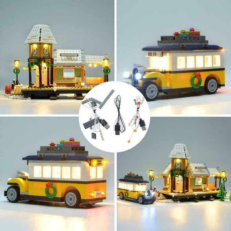 LED Light Up Kit For Winter Village Station 10259 Lighting Set kit building S6T5
