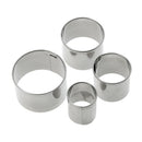 4pcs/set Rose Shape Stainless Steel Biscuit Fondant Mold Cookie Cutters