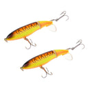 2 pcs 13g/10cm Whopper Popper Artificial Bionics Topwater Fishing Lure Baits