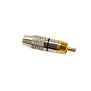 4PCS RCA Plug Audio Video Locking Cable Connector Plug Titanize Connector