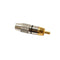 4PCS RCA Plug Audio Video Locking Cable Connector Plug Titanize Connector #gib