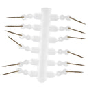 12pcs Bait Spikes with Silicone Ring for Carp Fishing Hair Rigs Hooks 10mm