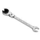 1pc Tubing Ratchet Wrench Horn Spanners Flexible Head Durable Steel 13mm