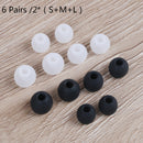 6 Pairs/2*(S+M+L) universal in-ear earphone headphoe earbuds silicone rubber BX
