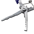 Gear Curved Stainless Steel Fishing Pliers Crimper Line Cut / Spring-Assist