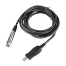 USB To XLR Microphone Cable 3 Pin Mic Link Converter Cable Studio Audio Cable