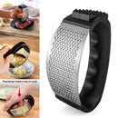 Kitchen Stainless Garlic Press Crusher Rocking Mincer Squeezer 11*5.1*7.2cm #