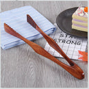 Wooden Cooking Kitchen Tongs Food BBQ Tool Salad Bacon Steak Bread Cake ClipX2