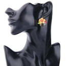 Creative Design Earrings Wild Enamel Enamel Diamond Earrings Temperament Se M9U2