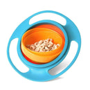 Baby Feeding Dish Cute Baby Gyro Bowl Universal 360 Rotate Spill-Proof Bowl