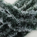 2M Long Dark Green & White Tinsel Christmas Decorations Tree Fashion Decor LJAU