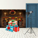 Christmas Photographic Art Cloth Backdrop Wall Studio Prop Family Decor (A)