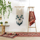 Handmade Macrame Wall Hanging Woven Wall Art Macrame TapestryBoho Wall Deco U6V7