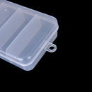 White Plastic Fishing Jig Box Insert Hook Storage Bait Lure 5 CompartmentsOZ