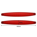 2pcs Red Car Auto Bumper Corner Rubber Protector Guard Anti-Scratch Strips