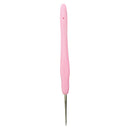 Soft Plastic Grip Handle Metal Crochet Hook for Hand Sewing Arts Tool 1.0mm