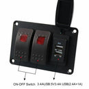 Waterproof DC 12V 24V aluminum plate and marine Marine Installation Kit wit