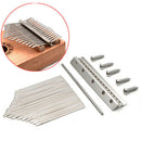 17-Key Kalimba Keyboard DIY Steel Keys Bridge Thumb Piano Music Replacement  Nw