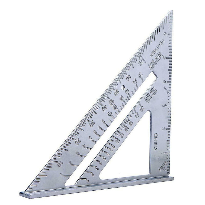7inch Aluminum Speed Square Triangle Angle Protractor Measuring Tool A