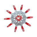 10Pcs 6Inch Mini Metal Heavy Duty Spring Clamps Crocodile Clip Red Plastic